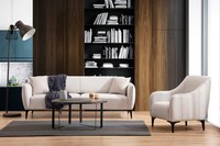 Canapea 3 locuri Belissimo Bej 220x67x95 cm - 3