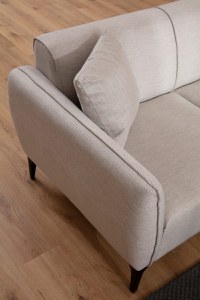 Canapea 3 locuri Belissimo Bej 220x67x95 cm - 4
