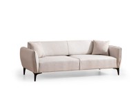 Canapea 3 locuri Belissimo Bej 220x67x95 cm - 6