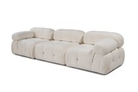 Canapea 3 locuri Bubble Alb - 5