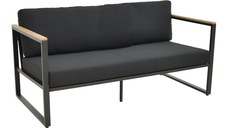 Canapea 3 locuri de gradina, Aurelio, Negru, 192x74x63 cm