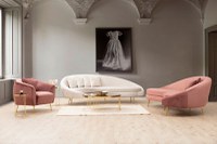 Canapea 3 locuri Eses Roz 255x120x85 cm - 2