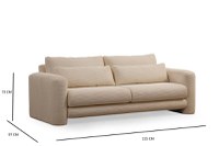 Canapea 3 locuri Lily Bej - 5
