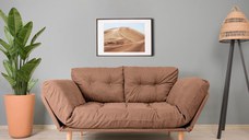 Canapea 3 locuri Nina, Maro deschis