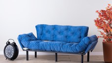 Canapea 3 locuri Nitta, Albastru