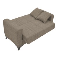 Canapea cu 2 locuri cu spatiu de depozitare Modesto Pako World Maro deschis 155x85x80 cm - 2