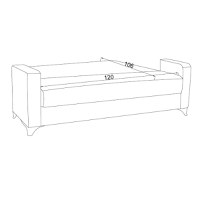 Canapea cu 2 locuri cu spatiu de depozitare Vox 2 Pako World Gri deschis 154x82x83 cm - 8