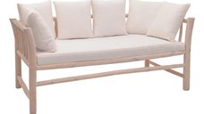 Canapea cu 2 locuri pentru gradina de gradina Dranjere Boho Pako World Natural 167x80x71 cm