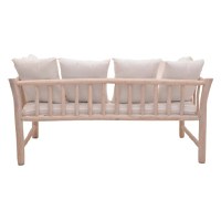 Canapea cu 2 locuri pentru gradina de gradina Dranjere Boho Pako World Natural 167x80x71 cm - 3