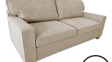 Canapea extensibila 2 locuri Polaris, Pako World, Crem, 181x91x83 cm