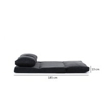 Canapea Extensibila, 2 Locuri Taida Black - 4