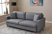 Canapea Extensibila, 3 Locuri Eva Gri - 4