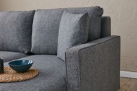 Canapea Extensibila, 3 Locuri Eva Gri - 5