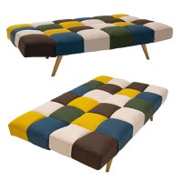 Canapea extensibila 3 locuri Freddo stofa multicolor 182x81x84 cm - 3