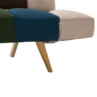 Canapea extensibila 3 locuri Freddo stofa multicolor 182x81x84 cm - 7