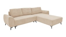Canapea extensibila 3 locuri, Pako World, Textil, Bej, 286x204x93 cm