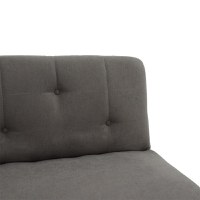 Canapea extensibila Breathe material textil antracit 167x77x73 cm - 5