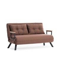 Canapea extensibilă cu 2 locuri Sando Maro deschis 175x133x41 cm - 9