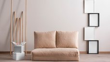 Canapea extensibila Isra pentru 2 persoane, Piersica, 130x30 cm