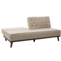 Canapea extensibila Marco material bej 180x80x80cm - 2