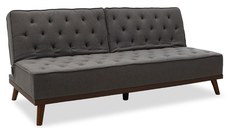 Canapea extensibila Marco material textil gri 180x80x80cm