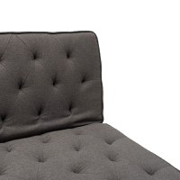 Canapea extensibila Marco material textil gri 180x80x80cm - 7