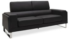 Canapea Shea 3 Locuri Negru 198x80x87 cm