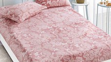 Cearsaf de pat Cocolino cu elastic si 2 fete de perna Roxana 180x200cm
