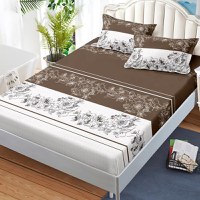 Cearsaf de pat cu elastic si 2 fete de perna Arnie 180x200 cm (Finet) - 1