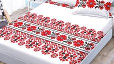 Cearsaf de pat cu elastic si 2 fete de perna Edno V1 180x200 cm (Finet)