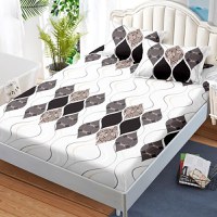 Cearsaf de pat cu elastic si 2 fete de perna Granger 180x200 cm (Finet) - 1