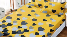 Cearsaf de pat cu elastic si 2 fete de perna Imogen 180x200 cm (Finet)