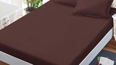 Cearsaf de pat cu elastic si 2 fete de perna Junne Maro 180x200 cm (Finet)