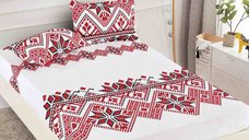 Cearsaf de pat cu elastic si 2 fete de perna Koon 180x200cm (Finet)