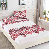Cearsaf de pat cu elastic si 2 fete de perna Koon 180x200cm (Finet) - 1