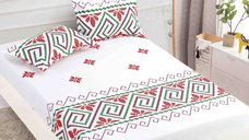 Cearsaf de pat cu elastic si 2 fete de perna Micos 180x200cm (Finet)