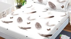 Cearsaf de pat cu elastic si 2 fete de perna Myles 180x200 cm (Finet)