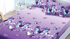 Cearsaf de pat cu elastic si 2 fete de perna Nadine 180x200 cm (Finet)