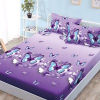 Cearsaf de pat cu elastic si 2 fete de perna Nadine 180x200 cm (Finet) - 1