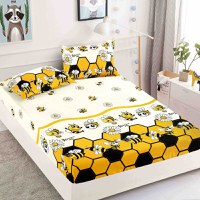 Cearsaf de pat cu elastic si 2 fete de perna Wilson 90x200 cm (Finet) - 1