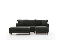 Colțar dreapta Eva Antracit 210x82x195 cm - 8