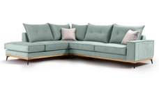 Coltar Dreapta Luxury II Ciel - Elephant - Negru 290x235x90 cm
