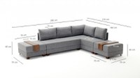 Coltar Extensibil Fly Corner Sofa Bed RightMaro - 10
