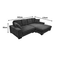 Coltar reversibil Cornerdo Ivoar 265x175x85 cm - 9