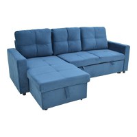 Coltar reversibil extensibil Felia, Pako World, Albastru, 225x148x81 cm - 2