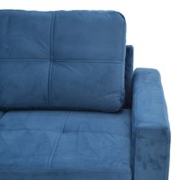 Coltar reversibil extensibil Felia, Pako World, Albastru, 225x148x81 cm - 8