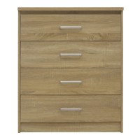 Comoda cu 4 sertare Olympus, Pako World, Stejar, 80x40x95 cm - 3