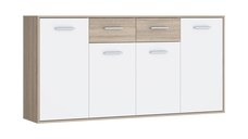 Comoda Drepen melaminat alb si sonoma 162.3x34.2x81.7 cm