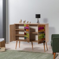 Comodă Mega, Stejar Sonoma - 3