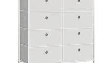 Comoda Songmics Alb 80x30x81.5 cm